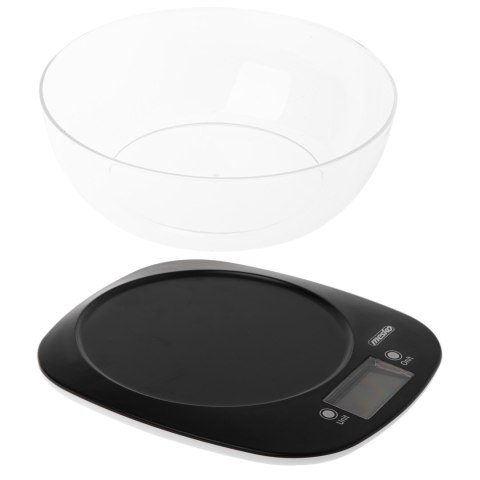 Waga kuchenna Adler z miską | MS 3179b | Podziałka 1 g | Typ wyświetlacza LCD | Czarny