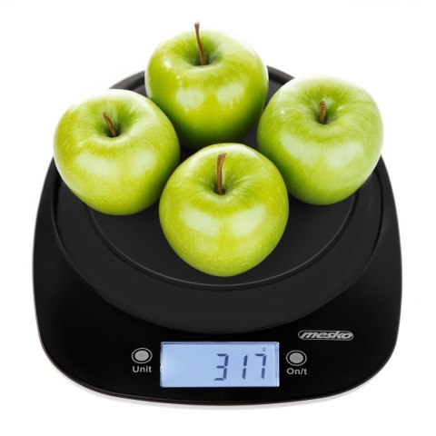 Waga kuchenna Adler z miską | MS 3179b | Podziałka 1 g | Typ wyświetlacza LCD | Czarny