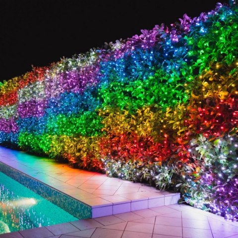 Twinkly|Strings Smart LED Lights 100 RGB (Multicolor), 8m, czarny przewód|RGB - 16M+ kolorów