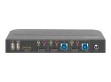 Przełącznik KVM Digitus, 2-portowy, 4K60Hz, 2 wejścia DP, 1 wyjście DP/HDMI | DS-12850