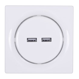 Inteligentne gniazdko USB FIBARO Walli N Outlet, białe (FGWU-021)
