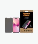 PanzerGlass | Screen protector - glass - with privacy filter | Apple iPhone 13 mini | Tempered glass | Transparent