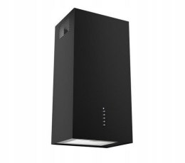 Okap kominowy AKPO WK-4 CUBERA WL CZARNY MAT T520 M3 / CZARNY FILTR ALUMINIOWY