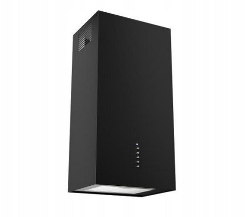 Okap kominowy AKPO WK-4 CUBERA WL CZARNY MAT T520 M3 / CZARNY FILTR ALUMINIOWY