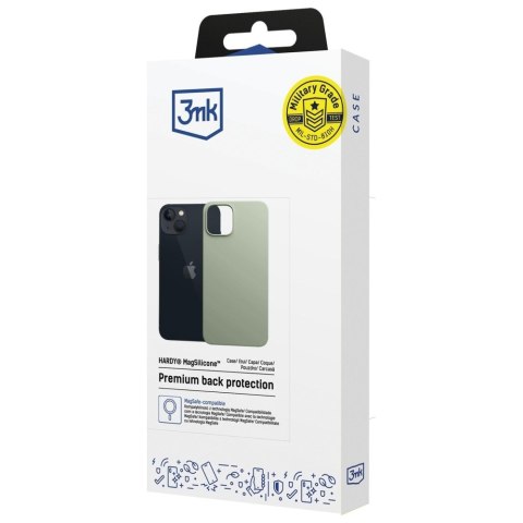 Etui 3MK Hardy MagSilicone do Apple iPhone 15 Plus zielony