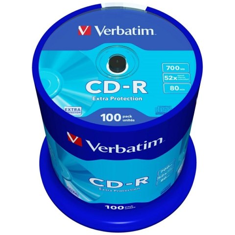 Płyta CD-R Verbatim Extra Protection 700MB 52X 100szt 43411