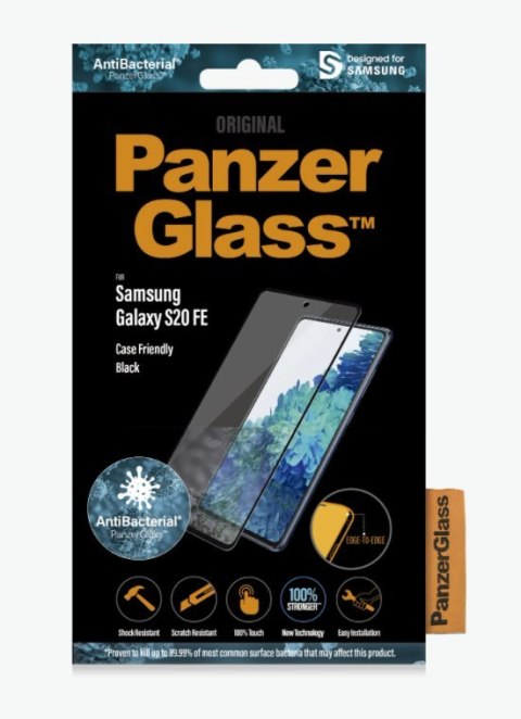 PanzerGlass | Ochraniacz ekranu - szkło | Samsung Galaxy S20 FE, S20 FE 5G | Szkło hartowane | Czarny | Przezroczysty