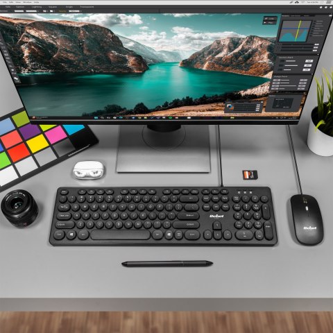 Zestaw klawiatura i mysz przewodowa Rebel WDS200