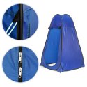 Namiot turystyczny samorozkładający przebieralnia kabina prysznicowa WC niebieski MultiGarden