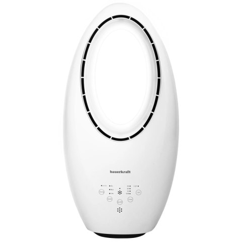 Nowoczesny wentylator stojący bezłopatkowy podłogowy 60W 3 tryby pracy pilot timer podświetlenie LED