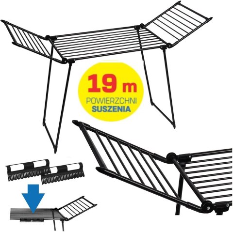 PROMIS SUSZARKA NA PRANIE CZARNA AMALFI SU120