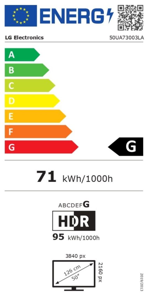 LG 50UA73003LA | 50 | Smart TV | webOS 25 | UHD