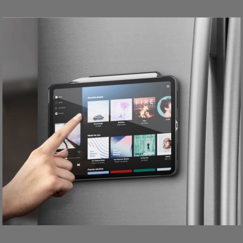 Etui UNIQ Rovus Snapmount Magnetic 360 Rotating Detachable do iPad 11" A16 (2025) / iPad 10.9" 10 gen. (2022) szary