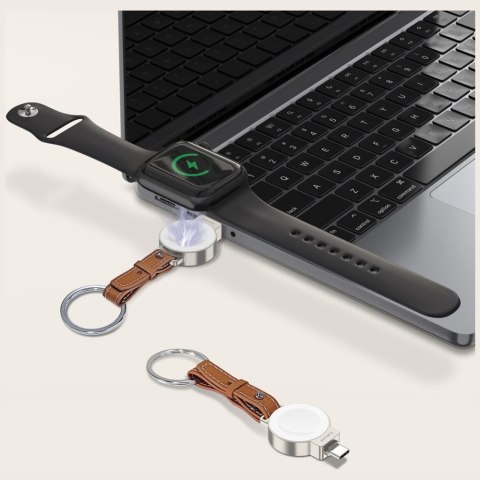 Ładowarka indukcyjna 4smarts do Apple Watch, srebrny