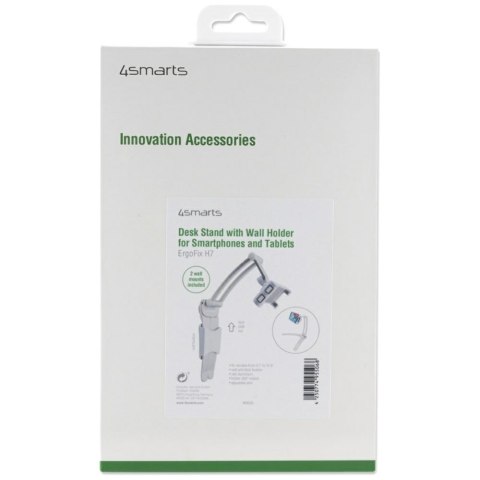 Uchwyt kuchenny 4smarts ErgoFix H7 do tabletów i smartfonów, srebrny