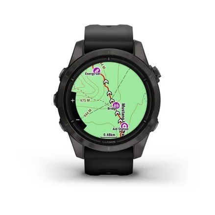 Zegarek sportowy Garmin EPIX PRO (Gen 2) AMOLED 42mm Sapphire Titanium/Szary