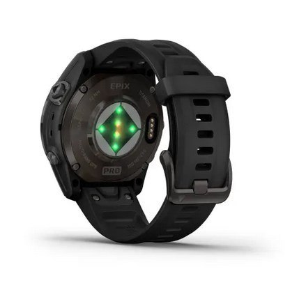 Zegarek sportowy Garmin EPIX PRO (Gen 2) AMOLED 42mm Sapphire Titanium/Szary