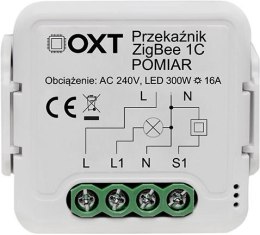 Moduł OXT przekaźnik 1 obw. pomiar 16A ZigBee TUYA