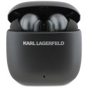 Słuchawki TWS Karl Lagerfeld Metal Printed Logo ANC/ENC czarny
