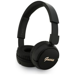 Słuchawki nauszne Guess Bluetooth 5.3 Metal Logo Script czarny
