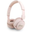 Słuchawki nauszne Guess Bluetooth 5.3 Metal Logo Script różowy