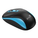 Mysz bezprzewodowa, Genius NX-7123, czarno-niebieski, optyczna, 1200DPI