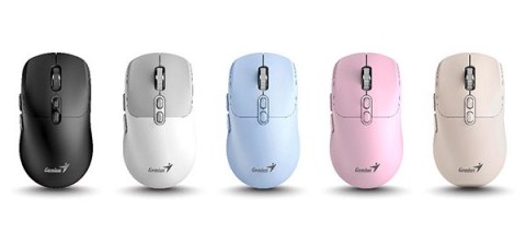 Mysz bezprzewodowa, Genius NX-8080S BT, biało-szary, optyczna, 1600DPI