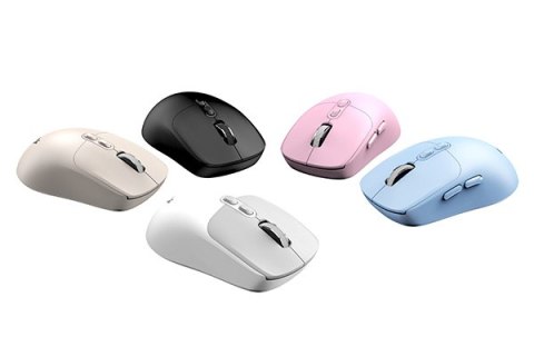 Mysz bezprzewodowa, Genius NX-8080S BT, różowa, optyczna, 1600DPI