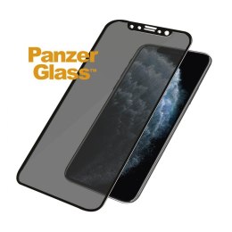 PanzerGlass | Ochraniacz ekranu - szkło - z filtrem prywatności | Apple iPhone 11 Pro, X, XS | Szkło hartowane | Czarny | Przezr