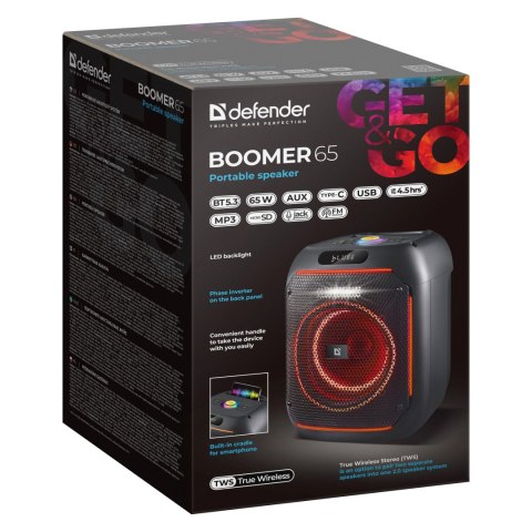 Defender głośnik BOOMER 65, 65W, czarny