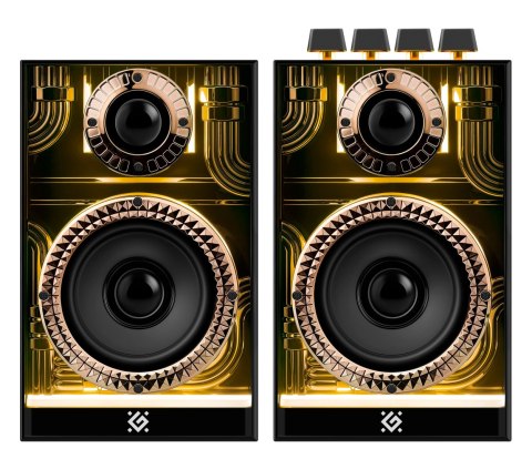 Defender głośniki FUTURO, 2.0, 20W, czarne, AUX/Bluetooth, podświetlenie