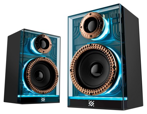 Defender głośniki FUTURO, 2.0, 20W, czarne, AUX/Bluetooth, podświetlenie