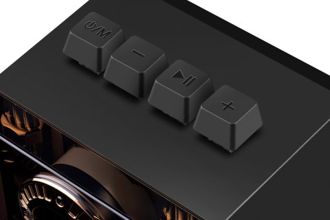 Defender głośniki FUTURO, 2.0, 20W, czarne, AUX/Bluetooth, podświetlenie