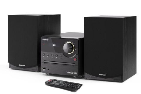 Sharp XL-B512(BK) Mikrosystem Hi-Fi, CD/FM/USB/Bluetooth v5.0, 45W, czarny Sharp | Mikrosystem Hi-Fi | XL-B512(BK) | Port USB | 