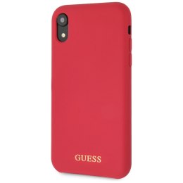 Guess GUHCI61LSGLRE iPhone Xr red/czerwony hard case Silicone