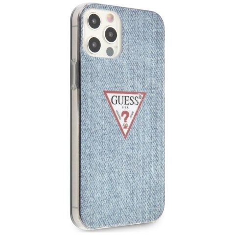 Guess GUHCP12LPCUJULLB iPhone 12 Pro Max 6,7" niebieski/light blue hardcase Jeans Collection