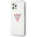 Guess GUHCP12MPCUCTLWH iPhone 12/12 Pro 6,1" biały/white hardcase Triangle Collection