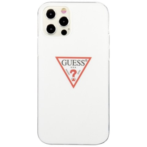 Guess GUHCP12MPCUCTLWH iPhone 12/12 Pro 6,1" biały/white hardcase Triangle Collection