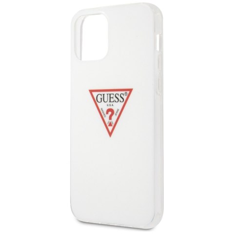 Guess GUHCP12MPCUCTLWH iPhone 12/12 Pro 6,1" biały/white hardcase Triangle Collection