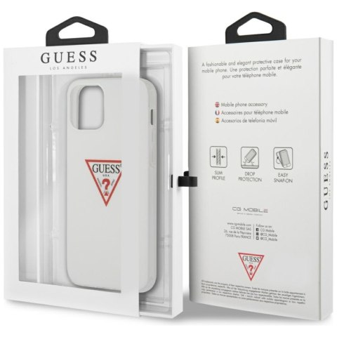 Guess GUHCP12MPCUCTLWH iPhone 12/12 Pro 6,1" biały/white hardcase Triangle Collection