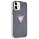 Guess GUHCP12SPCUJULDB iPhone 12 mini 5,4" granatowy/dark blue hardcase Jeans Collection