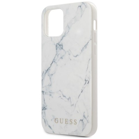 Guess GUHCP12SPCUMAWH iPhone 12 mini 5,4" biały/white hardcase Marble