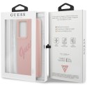 Guess GUHCS21LLSVSPI S21 Ultra G998 różowy/pink hardcase Script Vintage