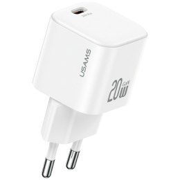 Ładowarka sieciowa USAMS JO Series CC260 20W USB-C + kabel USB-C/USB-C 1m biały