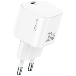 Ładowarka sieciowa USAMS JO Series CC262 30W USB-C + kabel USB-C/USB-C 1m biały