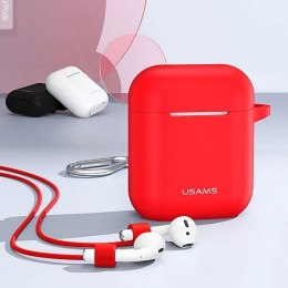 USAMS Etui ochronne do AirPods siliconczerwony/red BH423AP04 (US-BH423)