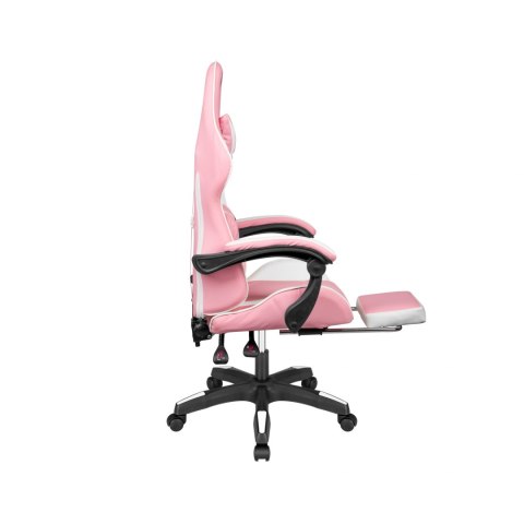 Fotel gamingowy Kruger&Matz Warrior GX-150 Biało-różowy