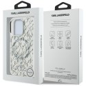 Etui Karl Lagerfeld IML Karl Script Pattern MagSafe do iPhone 16 Pro biały