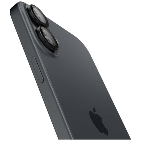 Ochrona na obiektyw aparatu Spigen Glas.Tr Camera EZ FIT Optik Pro do Apple iPhone 17 / 16 Plus / 16 czarny 2szt