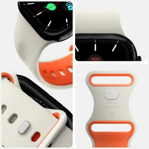 Pasek Spigen Nano Pop do Apple Watch 6/7/8/9/10/SE (40/41/42 mm) beżowy